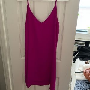 Hot fuchsia slip dress